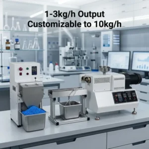 1 3kg h Mini Twin Screw Extruder Granulator Customizable 5 10kg Small Batch Plastic Pelletizing Line for Lab R&D