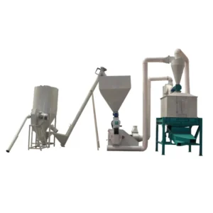 1 5 T/H Complete Feed Pellet Production Line Animal Feed Processing Machinery Line Easy to Operate Carbon Steel