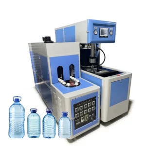 1 Cavity Plastic Bottle Making 0.5L-5L 400BPH Semi Automatic PET Bottle Blow Molding Machine