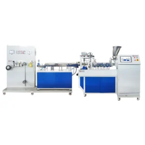 1 Drag 3 Polymer Lab Multi Functional Twin Screw Extruder Pelletizer Filament Film Extrusion Combined Machinery