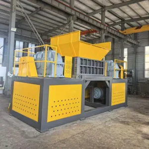 1 Year Warranty Dual Motor Two Shaft Crushing Bulk Plastic Purge Aluminum Profile Steel Drum Demolition Double Shaft Shredder