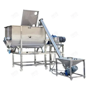 100 200 300 500 1000 kg Industrial Mixer Machine 200 kg 100 Lit 1000 Liter Double Ribbon Powder Mixer with Cooler Heater