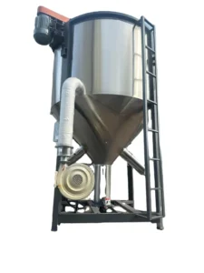 1000KG Customizable Screw Industrial Rotary Plastic Vertical Color Mixer for Granular Pellet Powder Stainless Steel Continuous