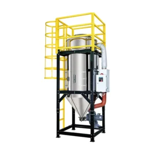 1000KG Euro type Hopper Dryer with 2.2KW Blower and 30KW Heater for PET Plastic