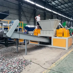 1000kg/h Waste Plastic Clothes Shredder Wood Pallet Cardboard Sofa Carpet Mattress Tire Shredding Machine