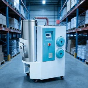 100KG Industrial 3 in 1 Plastic Hopper Dryer Honeycomb Dehumidifying Unit for PET PC PA PBT Granule Drying and Feeding System