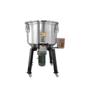 100KG Vertical Stainless Steel Drum-type Gravity-Free Color Mixer Mixing Machine 200kg/h Output Semi-Automatic 380V