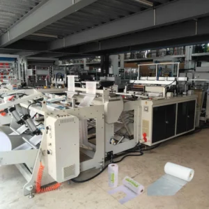 1020B2 ARC400 PLC Motor Plastic PE Bag Making Machine for Flat and T Shirt Bags