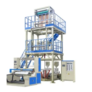 1100mm ABA Multilayer High-Speed High Resistance Diaphragm HDPE LDPE PP PE Plastic Film Blowing Machine PLC Controlled