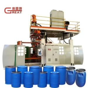 120L 200 Liter Plastic Barrel 55 Gallon Making Machine 250 Litre Open Top Drum Full Electric Blow Molding Machine