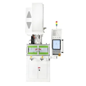 15 Ton Mini Vertical Electric Injection Molding Machine PLC Control for PET ABS PC PP Materials High Precision Plastic Products