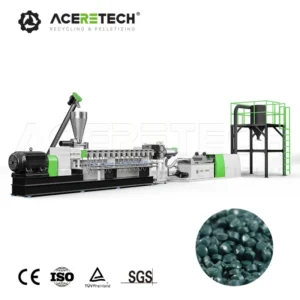 150-250kg/h Twin Screw Extruder PP PE Color Masterbatch Pelletizer Machine ATE52