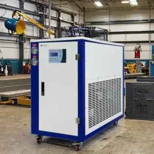 15KW 5HP Scroll Type Water Chiller Plastic Industrial Air Cooled Compressor Shell and Tube 380V R-410A R407C