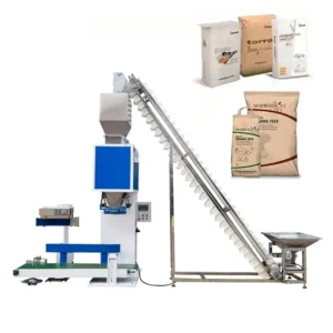 15kg 20kg 50kg Woven Paper Bag Wood Pellet Animal Feed Granule Filling Packing Sealing Machine