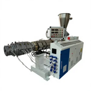 18.5 KW Siemens Motor 110 to 250mm Pipe Diameter Plastic PVC Pipe Extrusion Machine