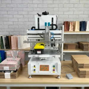 1800Pcs Hour High Speed Small Vertical Screen Printer Semi Automatic Flat Printing Machine for PP PE Bags