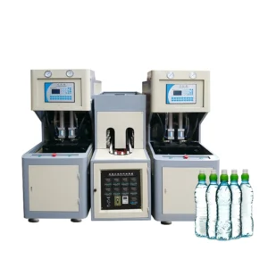 2 Cavity Semi Automatic 5ml 2L PET Bottle Blowing Machine Easy Operate 800 BPH Plastic Bottle Making Machine