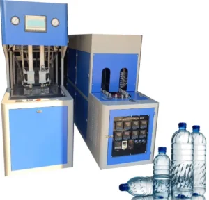 2 Cavity Semi Automatic 750ml 1500ml Plastic PET Water Bottle Blow Making Molding Machine with PLC Gear