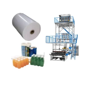 2 Layer HDPE LDPE Film Blowing Machine For Agriculture Use Energy Saving Motor High Output Plastic Film Production Equipment