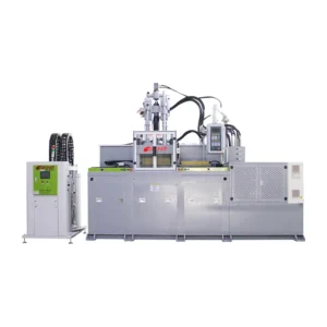 200 Ton Vertical Double Sliding Liquid Silicone Injection Molder PLC Gear Screw Pump Core Motor Mechanical Injection Molding