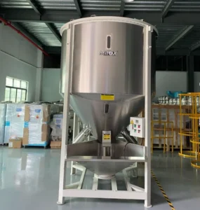 2000KG Plastic Resin Blender Vertical Plastic Mixer With Drying and Heating Function Plastic Pellet Mixing Hopper