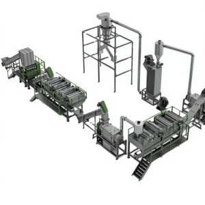 2000kgh Waste Plastic Bottle Cold Washing Machine PET Washing Line Flakes Washing Production Line
