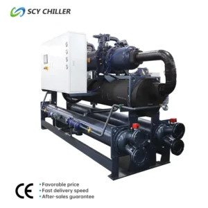200HP 240HP 300HP Industrial Water Chiller with Water Cooled Screw Shell Tube Condenser
