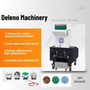 200kg/h Capacity Double Shaft Automatic Plastic Recycling Machine for Waste Plastic Bottles and Pipes