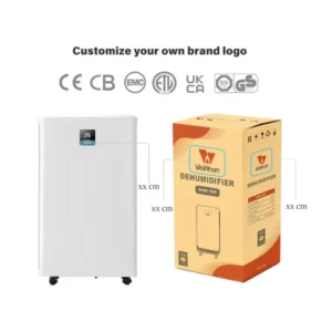 25L CE ETL Certification 110 120V 50 60HZ Quiet Air Dryer R290 Living Room Mini Dehumidifier