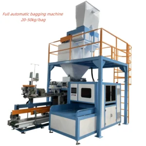 25kg & 50kg Automatic Packing Machine for Granule Pellet Grain Rice Beans PP Woven Bag Packaging with Metal Plastic Materials