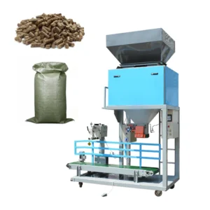 25kg 50kg Bag Feed Hopperless Pellet Packing Machine Wood Chips Yellow Sand Open Top Baler Grain Rice Filling Machine
