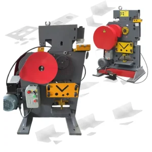 25mm Thick Sheet Metal Tube Punching Hole and Shearing Machine Semi Automatic Metal Shearing Cutting Machine