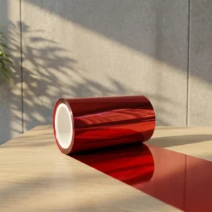25unPE Red Plastic Release Film Soft Waterproof for Mold Stamping and Casting Applications Double Sided Tape Adhesive Products