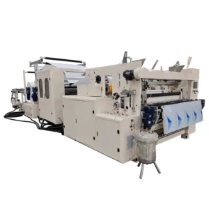2800mm Automatic Kitchen Towel Paper Glue Lamination Machine PLC Controlled Paper Slitting Rewinding Gearbox Bearing Motor