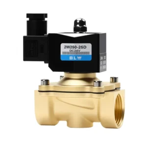 2W160-15 Two Way Valve IP65 Dust Tight Solenoid Valve with Molded Waterproof Coil Brass Body AC/DC 24V-220V for Water Oil Gas