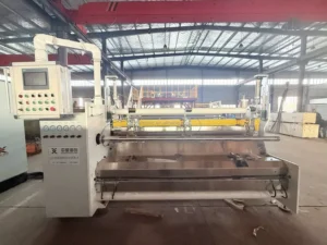 2m Wide Sheet Winding Machine Coil Fully Automatic Rewinder Cut Traction SIEMENS PLC Control Water Air Cooling for Polymer