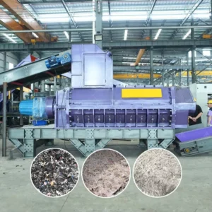3 12T H Large Soft Material Waste Plastic Film Fabric Spiral Crusher Old Carpet Waste Clothing Rag Spiral Shredding Machine