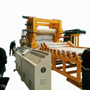 3 4 5 6 7 Rolls PVC Soft Rigid Film Sheet Calender Machine Line PLC Controlled Planetary Screw Design Pump Customized