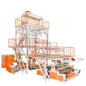 3 Layer Co extrusion Extruder LDPE HDPE Plastic Film Extruder Blowing Machine Production Line for Garbage Bag