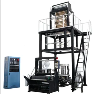 3 Layer Co extrusion Nylon ABA Film Blowing Machine PE PLA Biodegradable Film Blown Machine with Automatic Winder