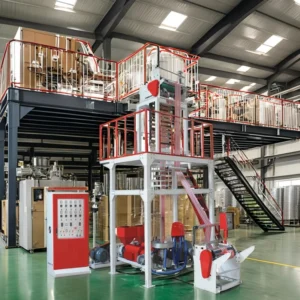 3 Layers Co-Extrusion LDPE Plastic Blown Film Machine Farm Plastic Extruders Film Blowing Machine Production Line