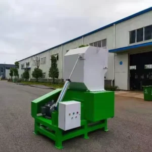 300 400kg Per Hour Gearbox Plastic Granulator Plastic Recycling Machine with High Carbon Steel Blades Safety Lock PP PE Extruder