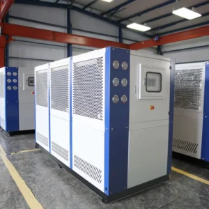 30kW 25 Ton Air Cooled Chiller Industrial Water Cooling Machine Automatic Control Hermetic Scroll Compressor