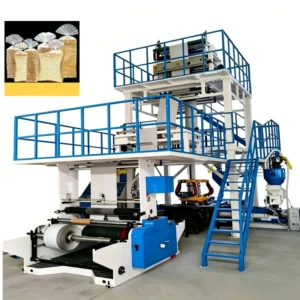 3DB A 700 900 1100 1300mm ABC Three-layer Co-Extrusion LDPE LLDPE MLLDPE Recycled Food Vacuum Packaging Film Blowing Machine
