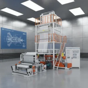 3SJ G2000 High Speed Automatic ABC 3 Layers Co extruder PE Film Blowing Machine