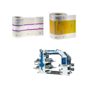 4 Color HDPE LDPE Film Plastic Bag Making Flexo Printing Machine Double Line Printing Machine