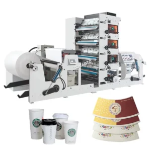 4 Color Plastic Non Woven Flexo Printing Machine Print and Cut Machine Flexo Label Printing Cutting Machine