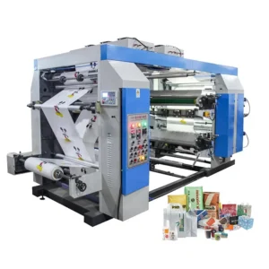 4 Colour Plastic Bag Flexo Printing Machine for Paper Nylon Tote Mylar PP Non Woven Bag Sachet Water Bag