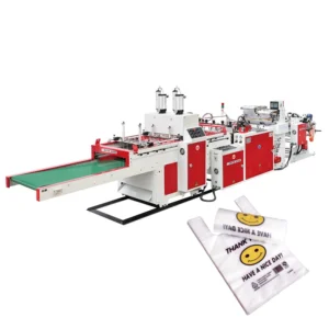 4 Lines High Speed Fully Automatic Plastic Bag Vest Type Manufacturing Machine