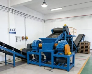 400 Type Twin Shaft Shredder Machine for Plastic Waste Pallets Drums Recycling Heavy Duty Double Shaft Crusher